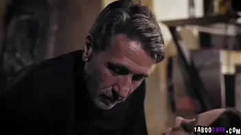 Gia Paige gives herself to the horny priest and suck off his cock nad then gets pounded