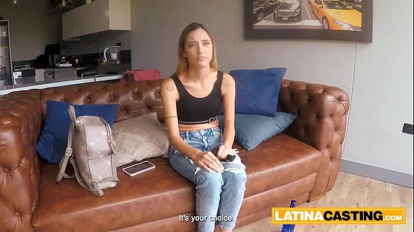 Latina Skinny Hot Bitch Kickstarts Modelling Career By Getting Railed In A casting