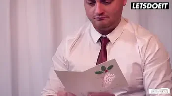 Mia Blow & Jolee Love Receive The Best Christmas Gifts Ever In Hot Foursome Sex With Coworkers - LETSDOEIT