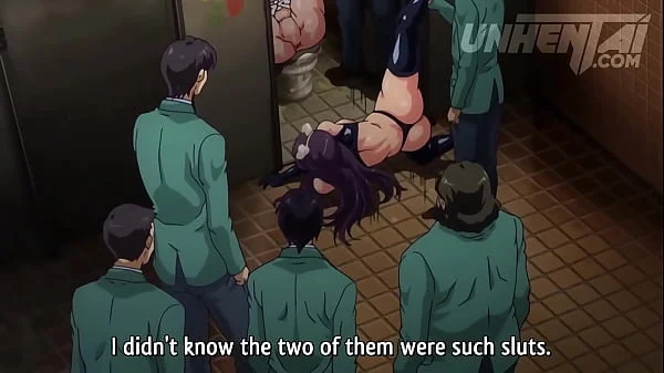 Orgy at College's Bathroom #2 - Hentai [ENG]