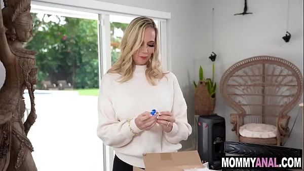 Step-son deflowers step-mom's anal hole