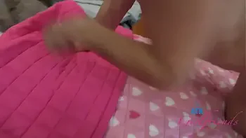 Super cute and shy girl Mira Monroe takes cock up ass POV - Anal GFE