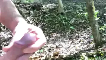 Hiking with a hard dick