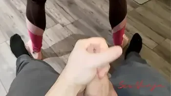 Step Mom Accidently Falls on my Dick during Yoga