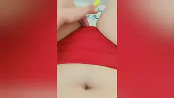 Masturbating pussy in a swimsuit before going to the pool  - DepravedMinx