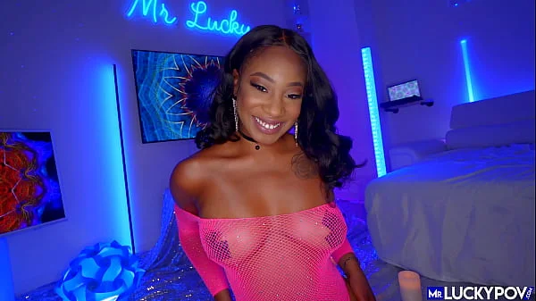 Horny Hottie LaLa Ivy Fucked In Pink Fishnets