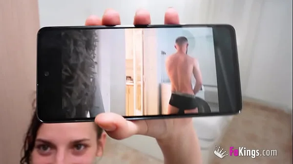 Crazy Spanish babe Massy sets a trap to her panty-sniffer flatmate and bangs him for us!