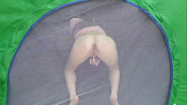 I peeping on my stepsister masturbating in a tent outside and shaking with orgasm - Lesbian Illusion Girls