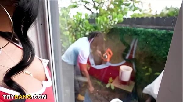 BANGBROS - Big Tit Asian Babe Connie Perignon Filled With Big Black Cock