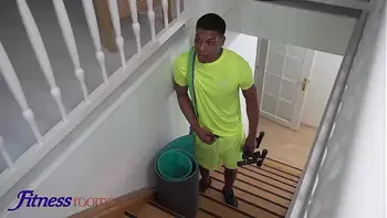 Fitness Rooms Two Fitness Babes Invite a BBC to Fuck Them Hard