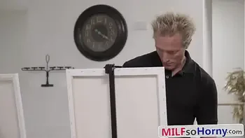 Two Big Ass MILF Beauties Fucked By Sneaky Art Teacher