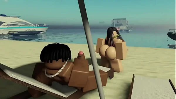 Getting FUCKED by a HUGE dick on ROBLOX again!