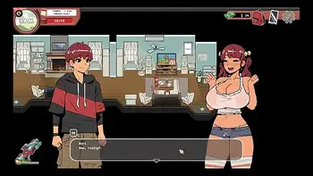 Spooky Milk Life [ Taboo hentai game PornPlay] Ep.23 femdom handjob at the gym