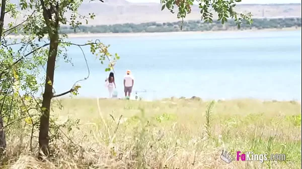 She flaunts her BIG TITS in public before a glorious outdoor sex session! Natali Quinn