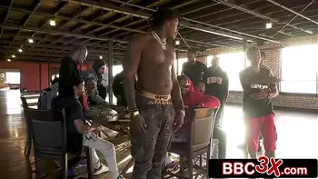 BLM Gang Brings Gorgeous Blonde Bimbo To Their Poker Party