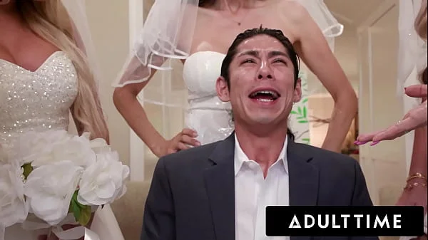 ADULT TIME - Big Titty MILF Brides Discipline Big Dick Wedding Planner With INSANE REVERSE GANGBANG!