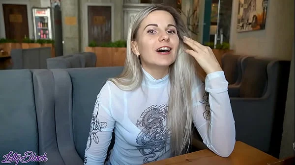 Remote Controlled Vibrator In Crowded Cafe - Letty Black