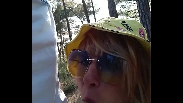 Kinky Selfie - Quick fuck in the forest. Blowjob, Ass Licking, Doggystyle, Cum on face. Outdoor sex