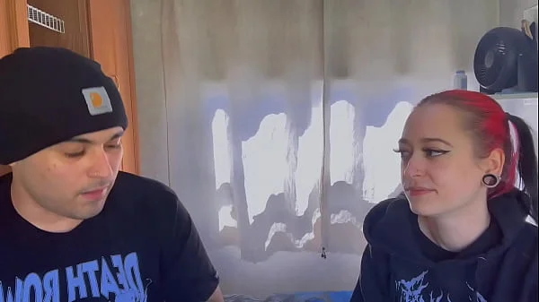 First we smoke, then Beautiful Bosnian teen takes excellent care of my huge Puerto Rican cock, massaging with oil, then give her hard rough sex, and a creampie in her extremely tight Bosnian pussy.