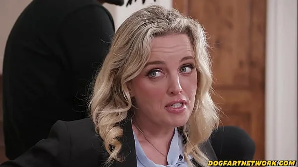 Big COCKED Paroless Spitroasted Blonde Parole Officer - Charlie Forde - Dogfart