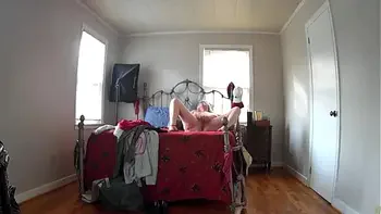 Hidden Camera - Step Mom Comes Home From Shopping, Tries On New  Clothes And Masturbates!