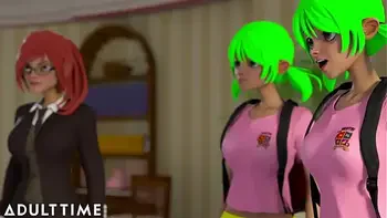 ADULT TIME - Hentai Sex University Student Demonstrates Her Sexual Prowess On Stepdaddy's Cock