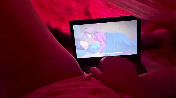 Kawaii girl masturbates to uncensored hentai even with her parents at home.
