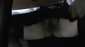 Hairy mature show pussy in restaurant