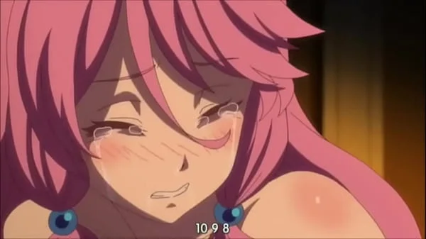 【エロアニメ】ピンク髪の姫様が侵入者に激しく犯されておもらししながらイっちゃう