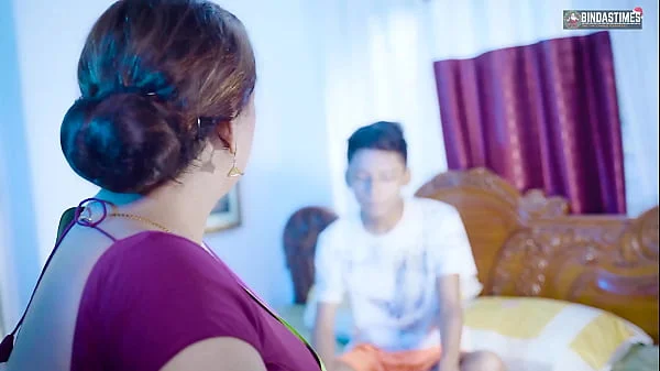 Desi Indian Big Boobs step Mom teaches her StepSon How to fuck when not at home ( Hindi Audio )