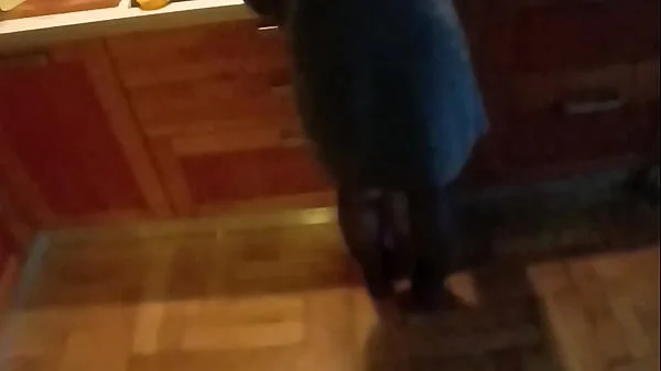 Slut Wife Deep Throats Big Cock while Cooking Dinner