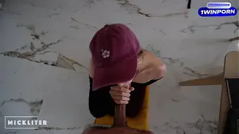 The pizza girl ate my pizza and wanted to run away. I made her suck