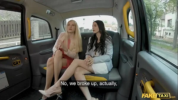 Fake Taxi Two sexy horny babes give the taxi driver a pity fuck