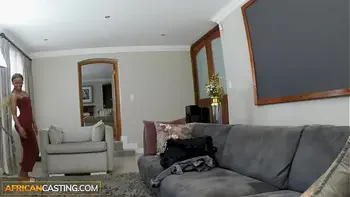 Amateur Kenyan model loses self control when I pull out my big hard cock!