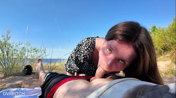 Visiting Public Beach To Suck Dick & Swallow Cum Before Going Swimming