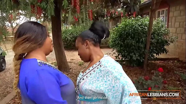 African Married MILFS Lesbian Make Out In Public During Neighbourhood Party
