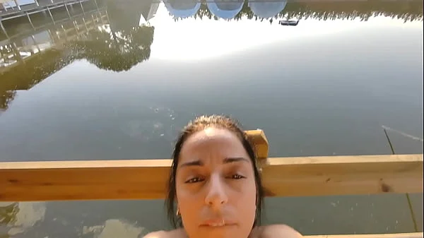 Summer has arrived, a good fuck by the lake was just right for us