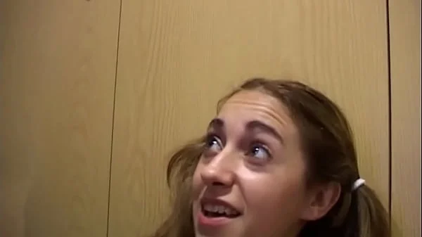 Student Lara reluctantly fucks her for the first time