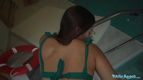 Public Agent Risky sex at the PUBLIC indoor swimming pool