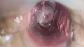 orgasm inside the vagina close-up
