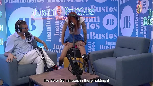 Megan Russo small redhead rides cock and vibrating machine in porn casting - Juan Bustos Podcast