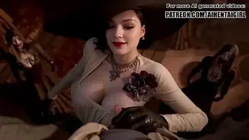 Resident Evil Lady Dimitrescu cosplay Jerking you off | Uncensored Hentai AI generated