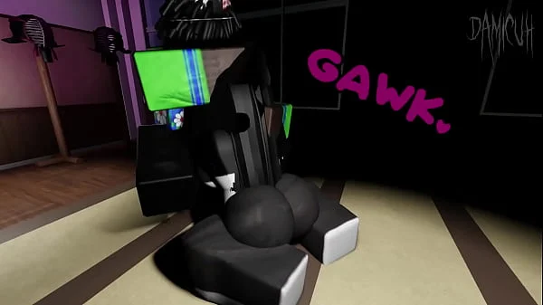 Girl gets addicted to a BIG cock - Roblox