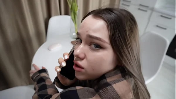 Fucking my stepsister while she's on the phone.