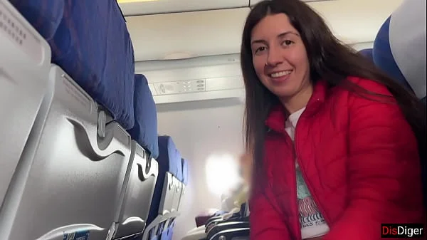 Risky Public Jerking Off On A Plane Full Of People - Public Dick Flashing