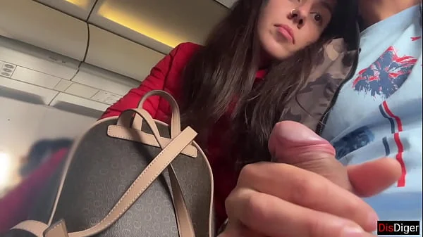 Risky Public Jerking Off On A Plane Full Of People - Public Dick Flashing