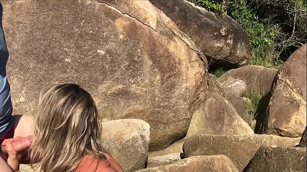 Passers-by were outraged, but she continued to suck and beg to fuck her ass