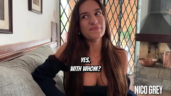 First Casting with Beautiful Skinny 18yo Brazilian Teen - POV Blowjob