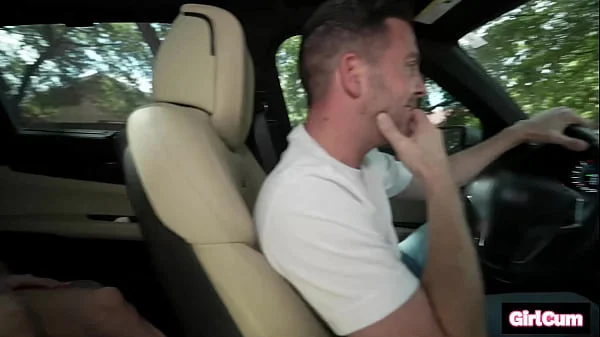 Hitchhiker Slut Pays For Ride With Her Quivering Pussy