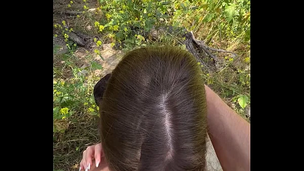 POV Hiking Trail Blowjob w/Petite Romanian Cutie Nadia Noja [Partial Video]